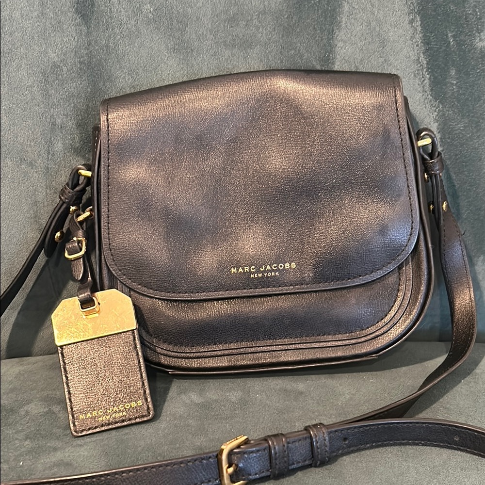 Marc Jacobs Black Leather Crossbody Bag